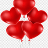 Red Heart Shape Balloons