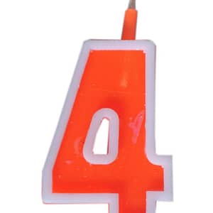 4 Number Candle