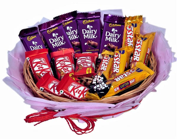 15 Mix Chocolate In Can Basket