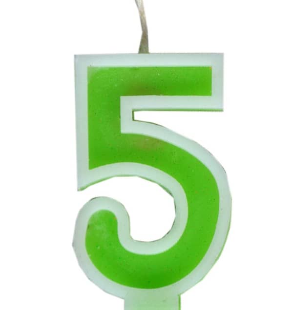 5 Number Candle