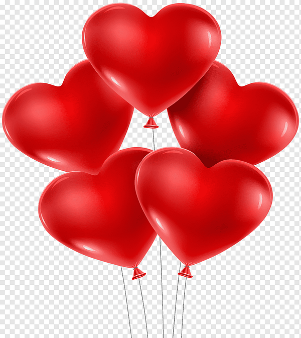 Red Heart Shape Balloons