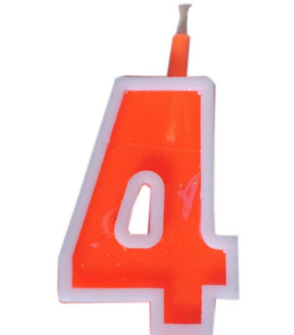 4 Number Candle